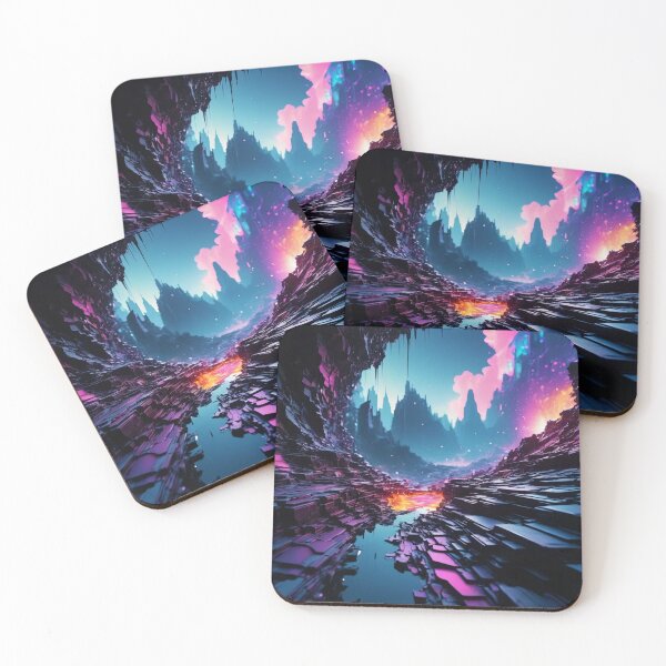 Item preview, Dreamlike digital fissure, fracturing color and contrast designed and sold by stevanovicigor.