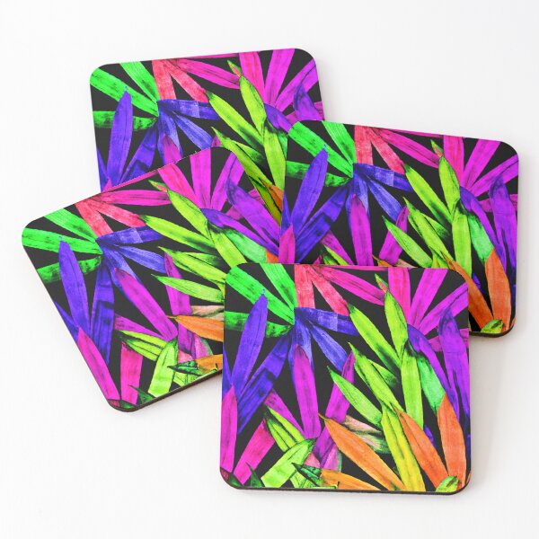 Item preview, Neon Foliage Expressive Leaf Art designed and sold by Health And Fitness Posts e-Store.