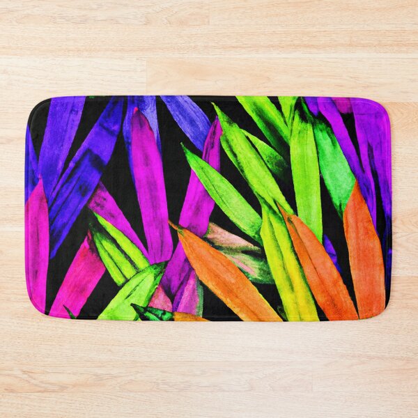 Item preview, Neon Foliage Expressive Leaf Art designed and sold by Health And Fitness Posts e-Store.