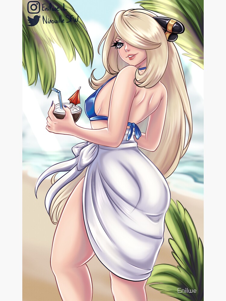 "Cynthia" Sticker by Enilwe Redbubble