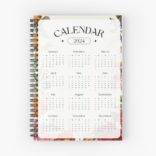 Item preview, Floral Painting 2024 Calendar designed and sold by Sneh Universe.