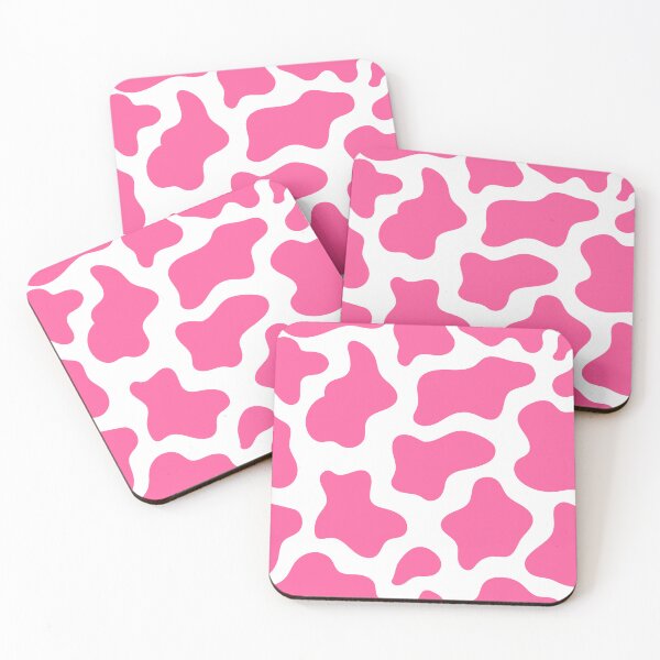 Item preview, Hot Pink Cow Print Pattern White Background designed and sold by InteriorRefine.
