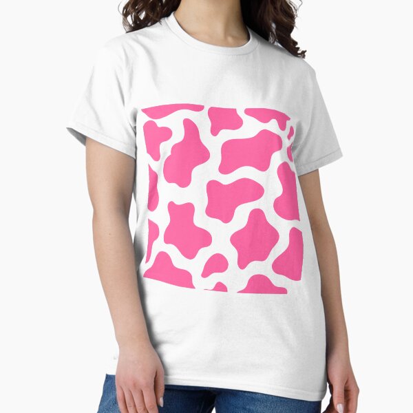 Item preview, Hot Pink Cow Print Pattern White Background designed and sold by InteriorRefine.
