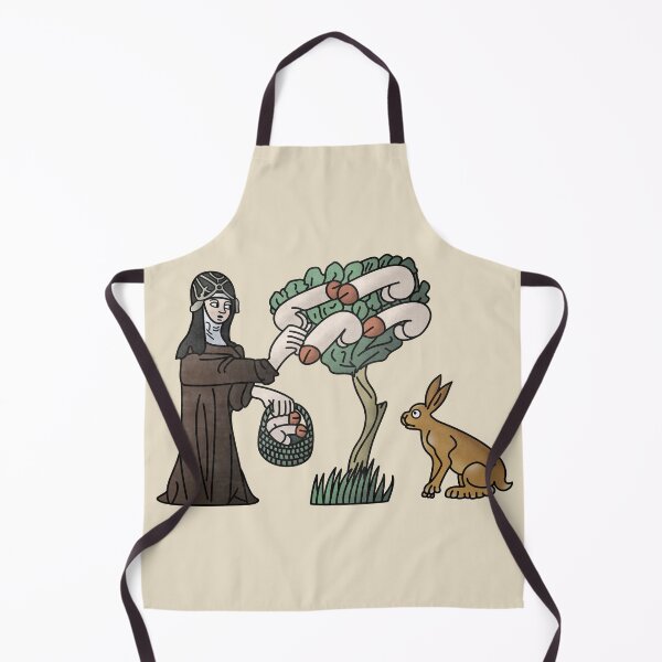 Item preview, Marginalia Nun Harvesting Penises from a tree with a rabbit designed and sold by MargiKnights.