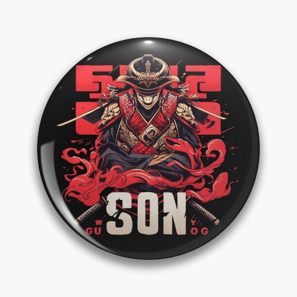 Item preview, Samurai Vortex: Fervent Warrior in Swirling Crimson designed and sold by ShogunStyle.