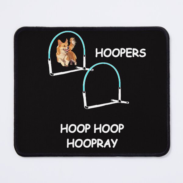 Item preview, Corgi Dog Hoopers - Hoopers, where all the fun happens  - white lettering designed and sold by LBKdesigns.