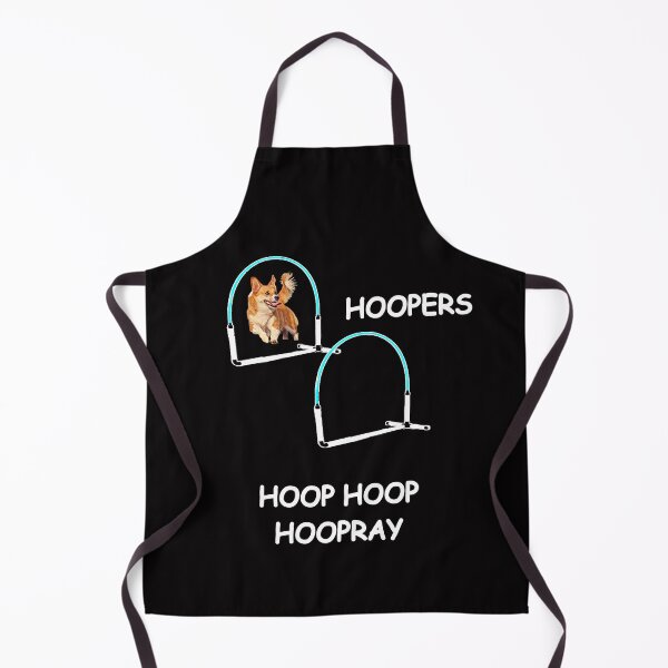 Item preview, Corgi Dog Hoopers - Hoopers, where all the fun happens - white lettering designed and sold by LBKdesigns.