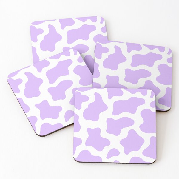 Item preview, Lavender Lilac Cow Print Pattern White Background designed and sold by InteriorRefine.