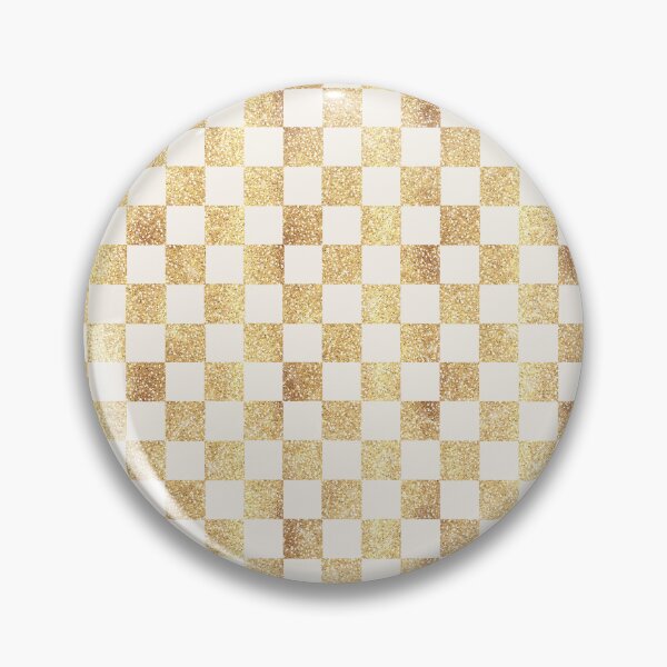 Item preview, Gold Glitter Checkered Squares Retro designed and sold by NdesignTrend.