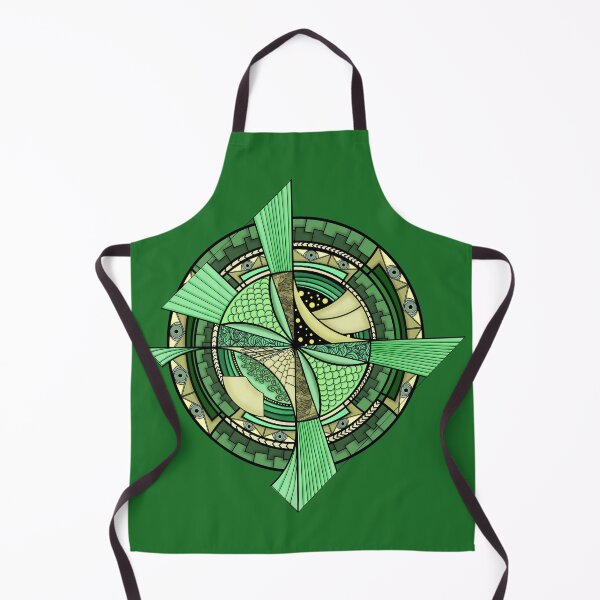 Item preview, Green abstraction. Geometric fantasy designed and sold by KateQR.
