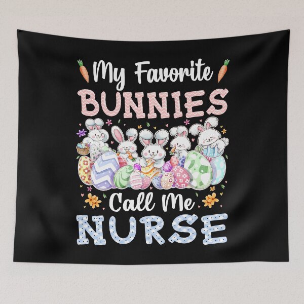 Item preview, My Favorite Bunnies Call Me Nurse Cute Easter Day Gifts designed and sold by MobyStickers.
