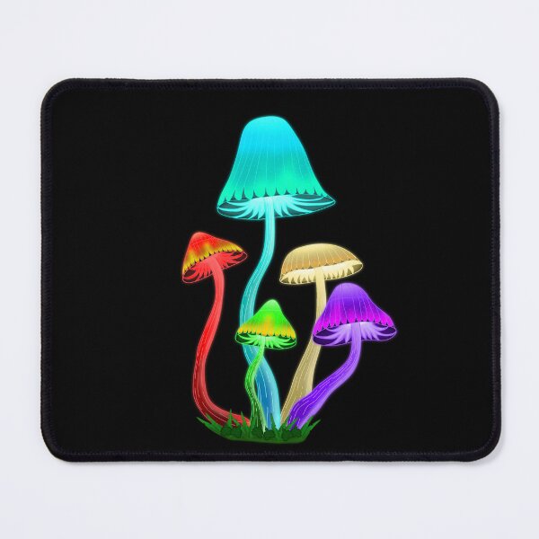 Item preview, five psychedelic mushrooms designed and sold by Julii-the-Fox.