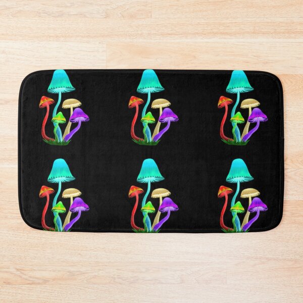 Item preview, five psychedelic mushrooms designed and sold by Julii-the-Fox.