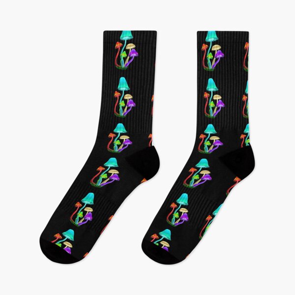 Item preview, five psychedelic mushrooms designed and sold by Julii-the-Fox.