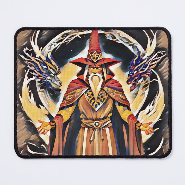 Item preview, Cool Wizard with Dragons Print designed and sold by TGAL2.