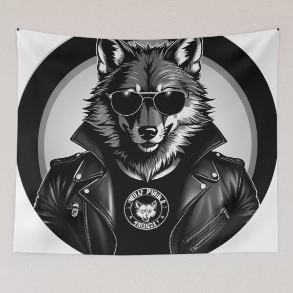 Item preview, Punk Rocker Wolf Logo designed and sold by Simplybe1.