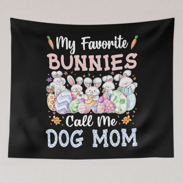 Item preview, My Favorite Bunnies Call Me Dog Mom Cute Easter Day Gifts designed and sold by MobyStickers.