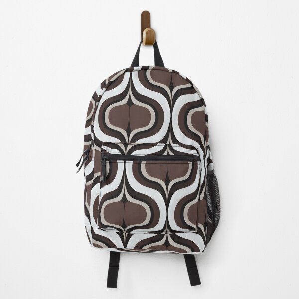 Item preview, Mid Century Modern Liquid Shape Pattern Chocolate Brown #2 designed and sold by Prints and Lifestyle.