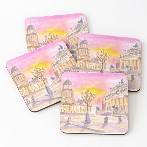 Item preview, Berlin Gendarmenmarkt with a Lonely Sunrise Hour designed and sold by artshop77.