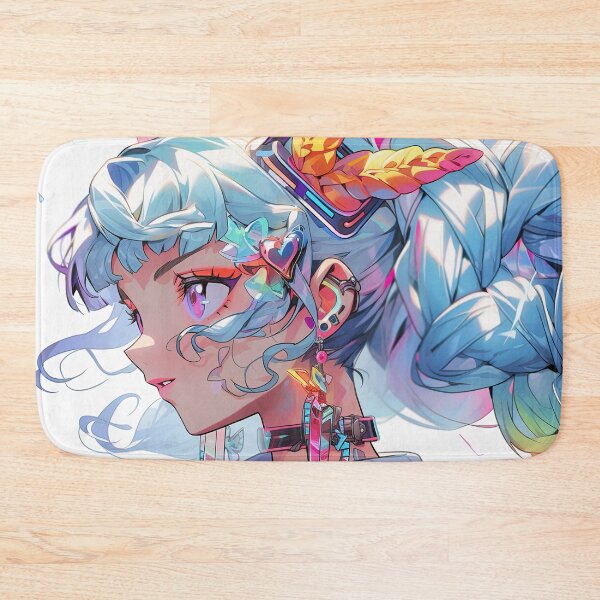 Item preview, Futuristic Vibrant Cyberpunk Fashion Anime Girl designed and sold by bubblegoth.