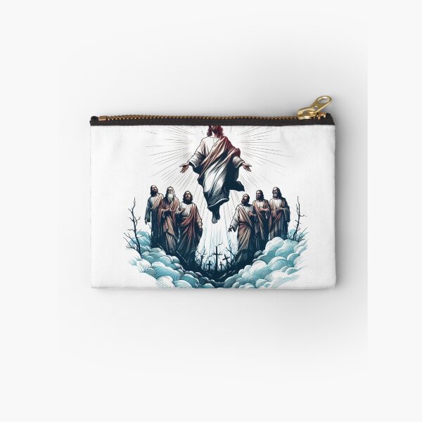 Item preview,  The transformative moment of Jesus' resurrection and ascension, leaving a lasting impact on his disciples.:  Watercolor designed and sold by PaintMeWorld.