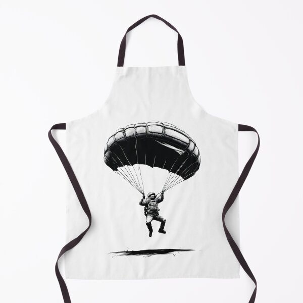 Aperçu de l'œuvre Homme esquissé volant avec un parachute créée et vendue par BlueGoldArt.