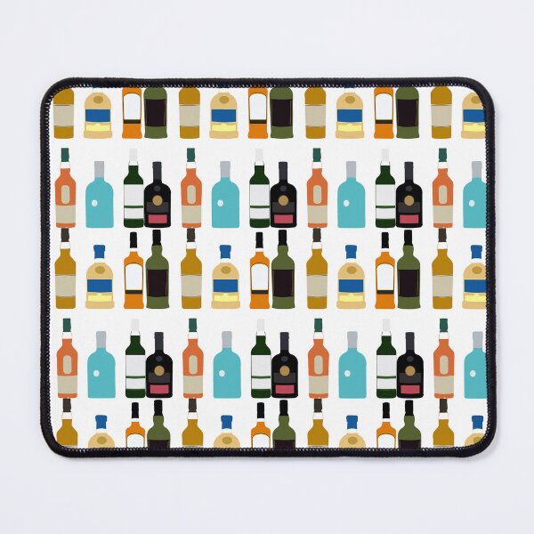 Item preview, Iconic Islay whisky bottles flat design  designed and sold by The Whisky Box.