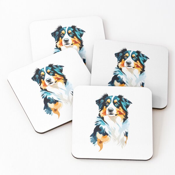 Item preview, Innocent Cute Border collie dog breed pet animal watercolor  designed and sold by Animalpetslover.