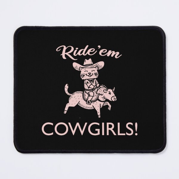 Item preview, Ride'en Cowgirls| Cat with Cowboy Hat Meme | Cute Cowgirl Kitten | Funny sarcastic Cat Western style illustrations designed and sold by themichetti.