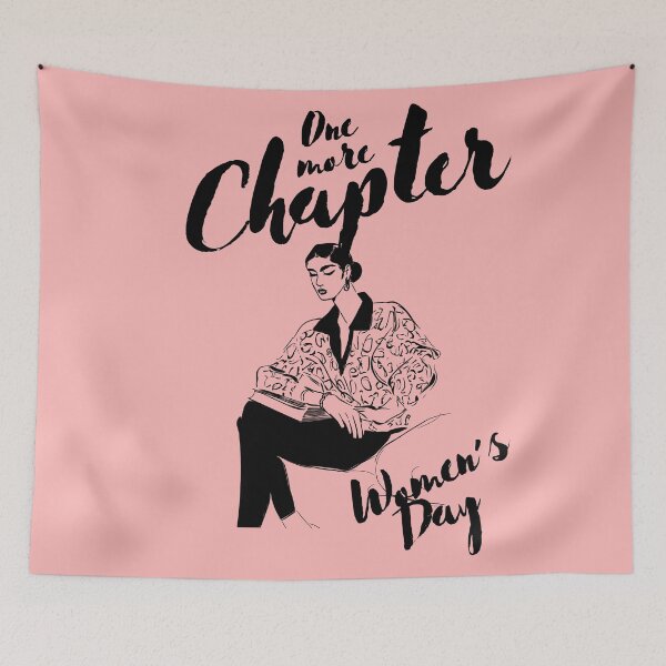 Item preview, One more Chapter, Women’s Day|Book reading|Woman reading book designed and sold by ButterflyDsgns6.