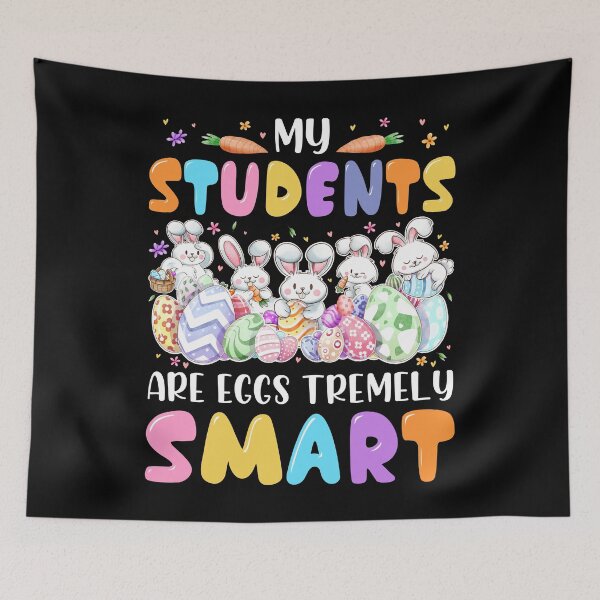 Item preview, Teacher My Students Are Eggs Tremely Smart Happy Easter Day designed and sold by MobyStickers.