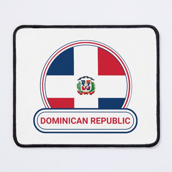 Item preview, Dominican Republic Country Badge - Dominican Republic Flag designed and sold by chrisrivait.