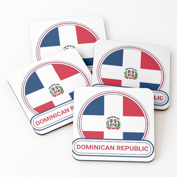 Item preview, Dominican Republic Country Badge - Dominican Republic Flag designed and sold by chrisrivait.