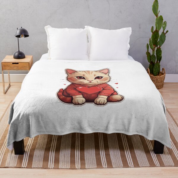 Item preview, Valentine's cute cat sticker designed and sold by NinePixel.