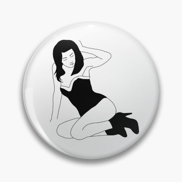 Item preview, Sexy dressed woman! A linear drawing by the artist VanessaKeen designed and sold by VanessaKeen.