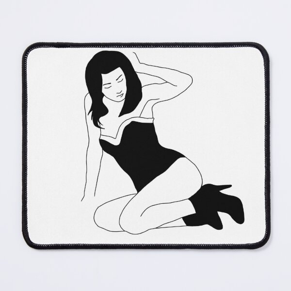 Item preview, Sexy dressed woman! A linear drawing by the artist VanessaKeen designed and sold by VanessaKeen.