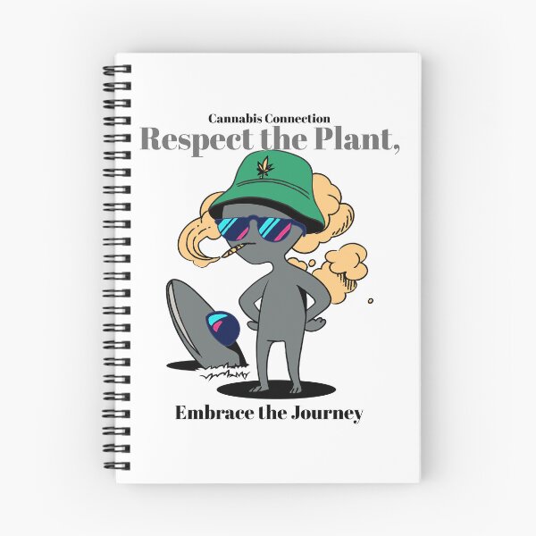 Aperçu de l'œuvre Connexion cannabis : respectez la plante, embrassez le voyage. fumeur créée et vendue par TwoBusyCreating.
