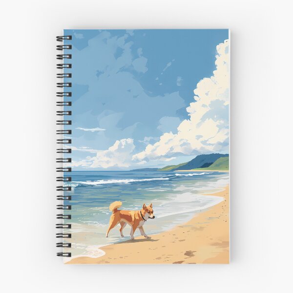 Item preview, Shiba Inu is walking along the beach designed and sold by sakurashorty.