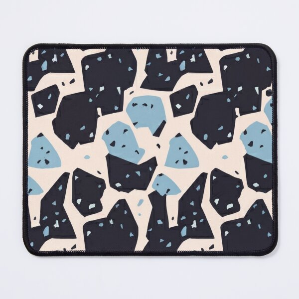 Item preview, Terrazzo - Blue and Black Marble - Abstract Pattern designed and sold by PatternInArt.