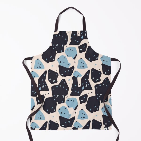 Item preview, Terrazzo - Blue and Black Marble -  Abstract Pattern designed and sold by PatternInArt.