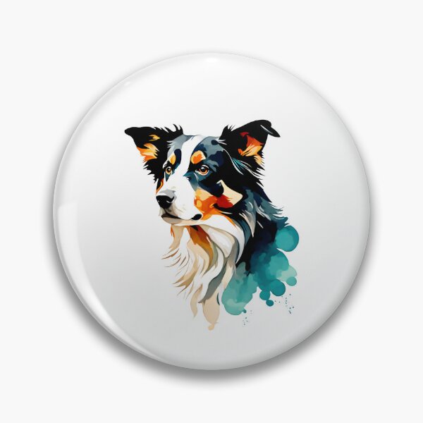 Item preview, Innocent Cute Border collie dog breed pet animal watercolor  designed and sold by Animalpetslover.