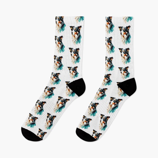 Item preview, Innocent Cute Border collie dog breed pet animal watercolor  designed and sold by Animalpetslover.
