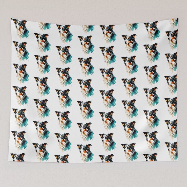 Item preview, Innocent Cute Border collie dog breed pet animal watercolor  designed and sold by Animalpetslover.