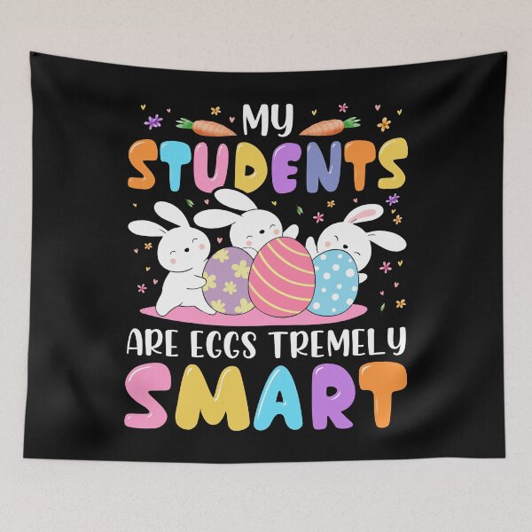 Item preview, Teacher My Students Are Eggs Tremely Smart Happy Easter Day designed and sold by MobyStickers.