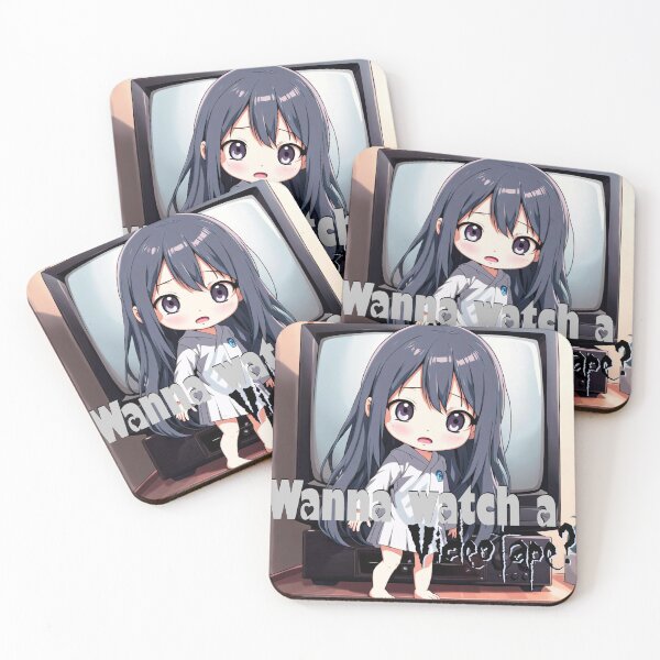Item preview, Chibi Sadako Invitation – Cute The Ring Fan Art designed and sold by WastelandsEdge.