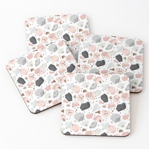 Item preview, Terrazzo - Blue Pink and Black Marble -  Abstract Pattern designed and sold by PatternInArt.