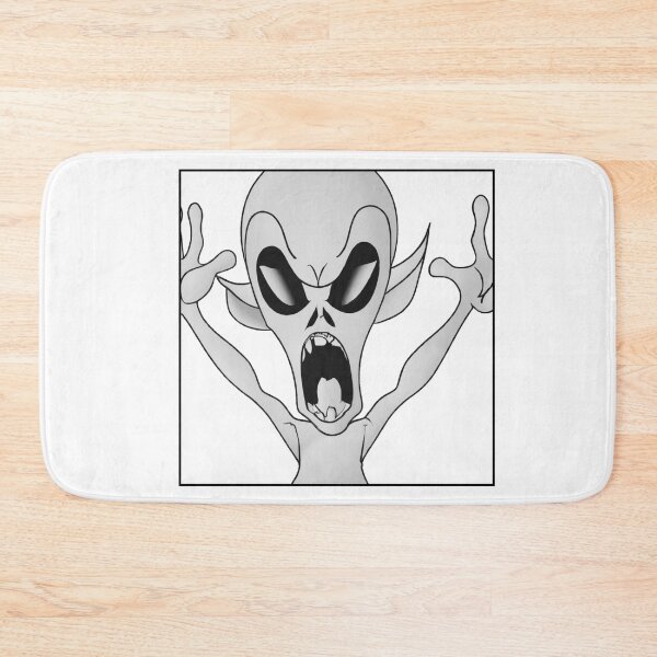 Item preview,  Angry Alien - black and white alien, ET encounter designed and sold by abeautifulife.