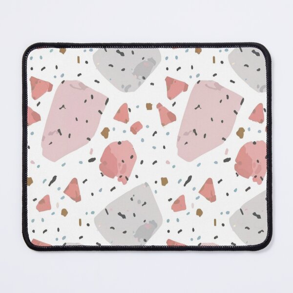 Item preview, Terrazzo - Red Grey and Pink Marble Stone - Abstract Pattern designed and sold by PatternInArt.