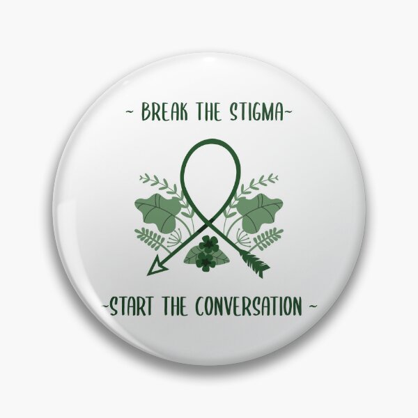 Item preview, Break the Stigma, Start the conversation. Mental health awareness designed and sold by TwoBusyCreating.