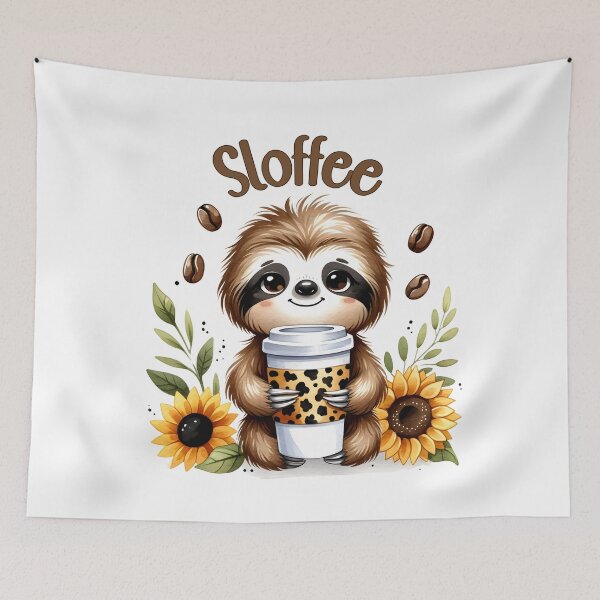 Item preview, Cute Sloffee Sloth designed and sold by HappyLifeCreate.